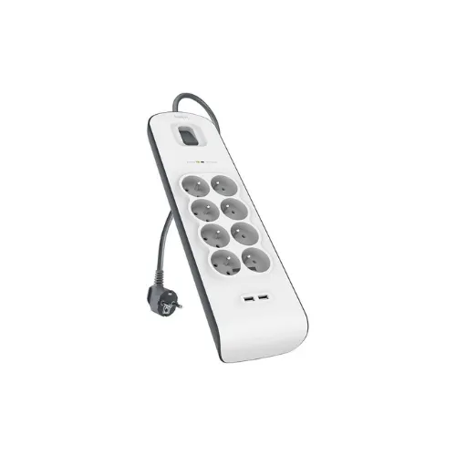 belkin bsv804ca2m 8 prises protégées + 2 ports usb
