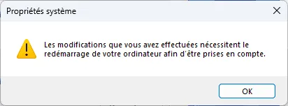avertissement mÃ©moire virtuelle