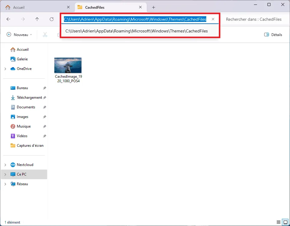 Save current wallpaper Windows 11
