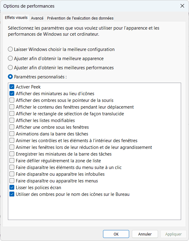 Unnötige visuelle Effekte mit einem Windows-PC deaktivieren