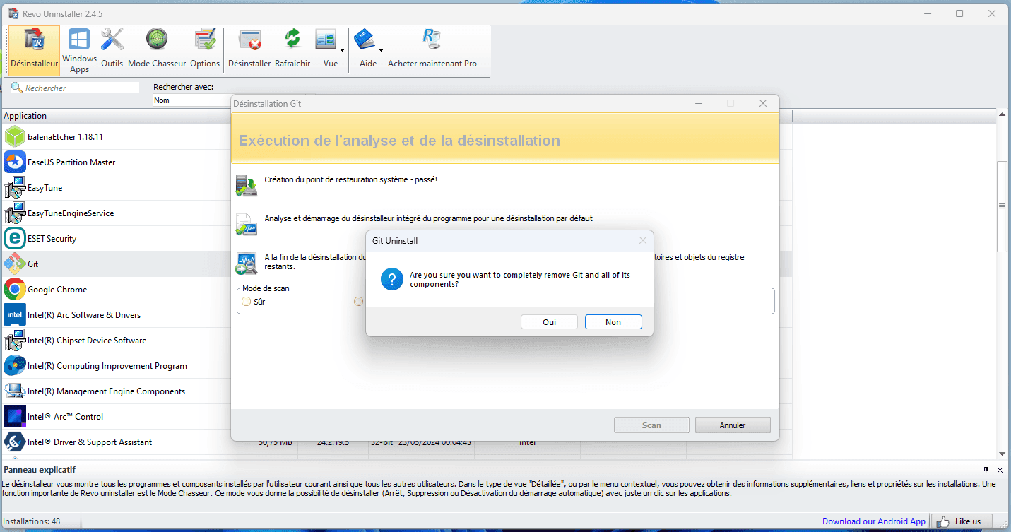 désinstaller logiciel entièrement