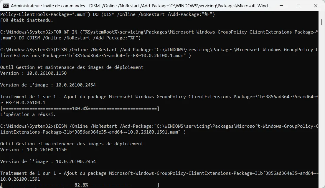 installer gpedit.msc sur une édition familiale de Windows 10/11