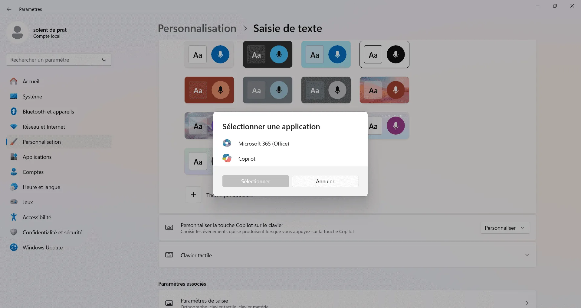 remapper touche copilot pour Microsoft 365