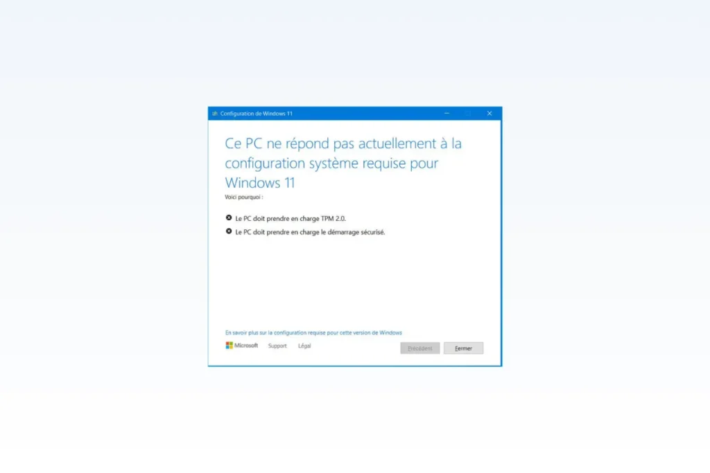 Installer Windows 11 24H2 sur un PC non compatible