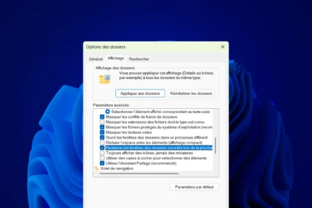 Comment retrouver ses fenêtres de dossiers après avoir redémarré son PC ?
