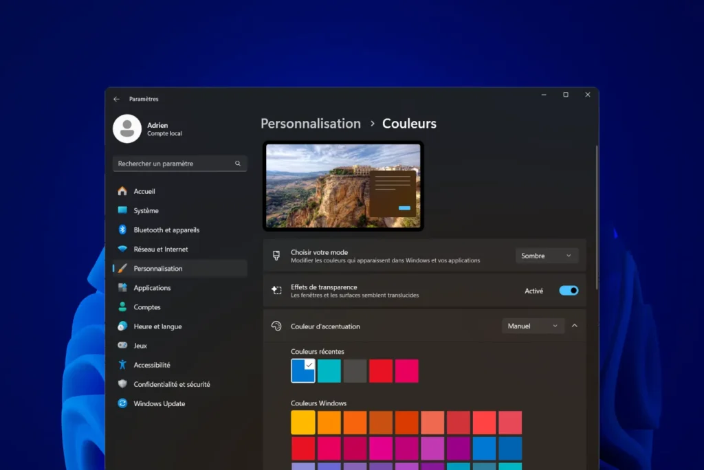 Dark Mode : comment activer le Mode sombre sur Windows 11