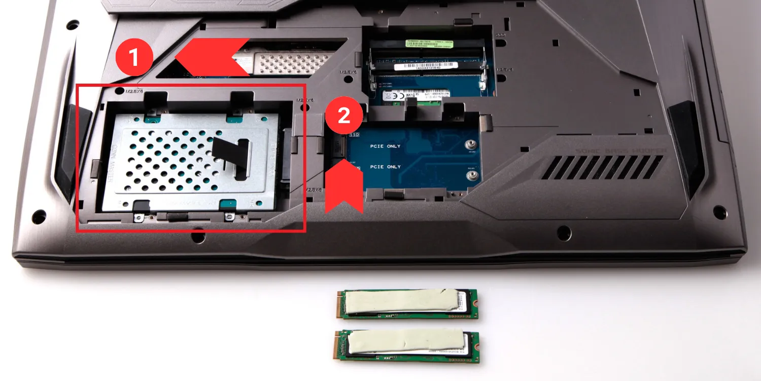 how to remove a hard disk from a laptop