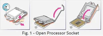 Open processor socket