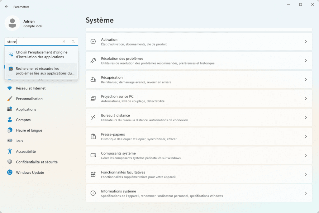 Access the troubleshooting utility