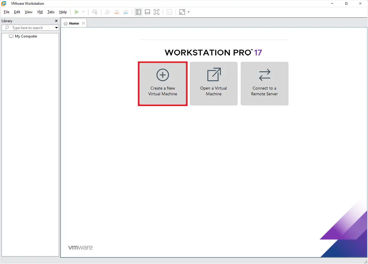 interface VMware WorkStation 17