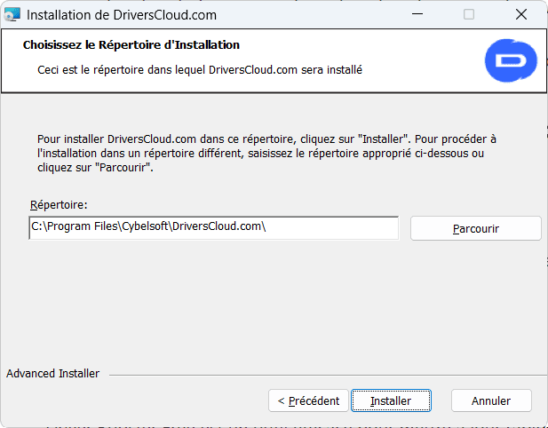 installation DriverCloud windows