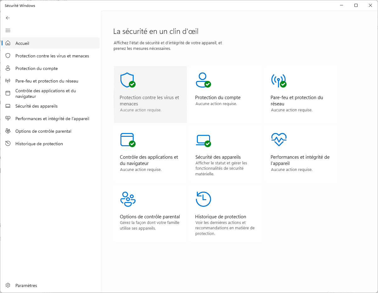 Windows Defender virus and threat protection