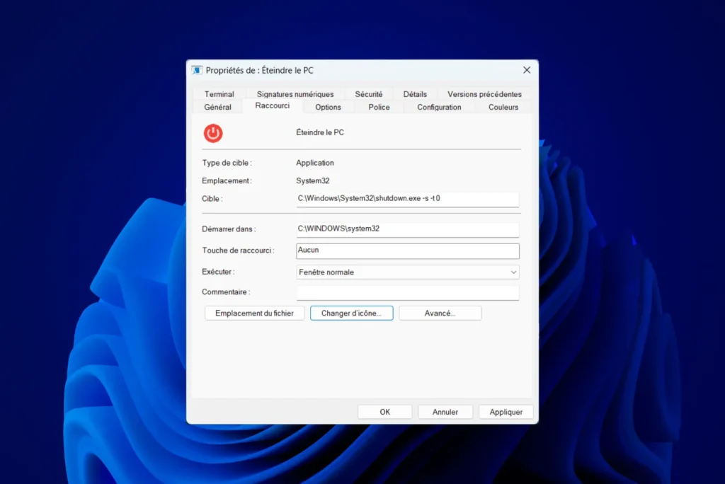 Comment créer un raccourci pour éteindre votre PC depuis le bureau ?