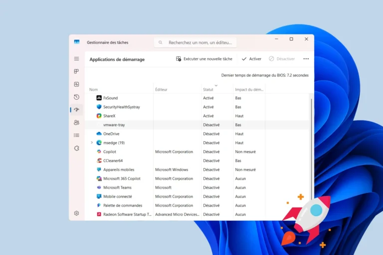 Désactiver les logiciels qui se lancent au démarrage de Windows