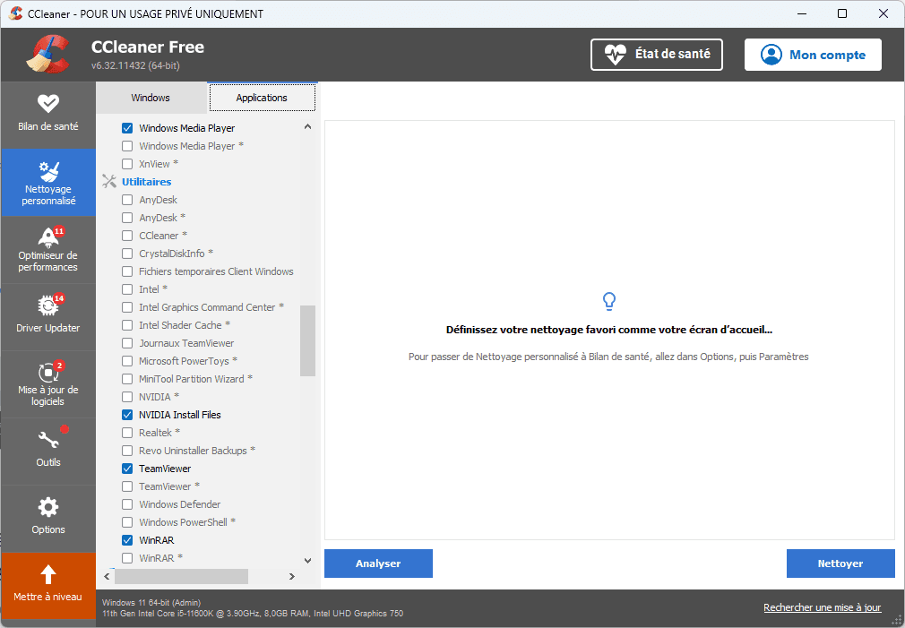 Even more thorough cleaning with CCleaner and CCEnhancer