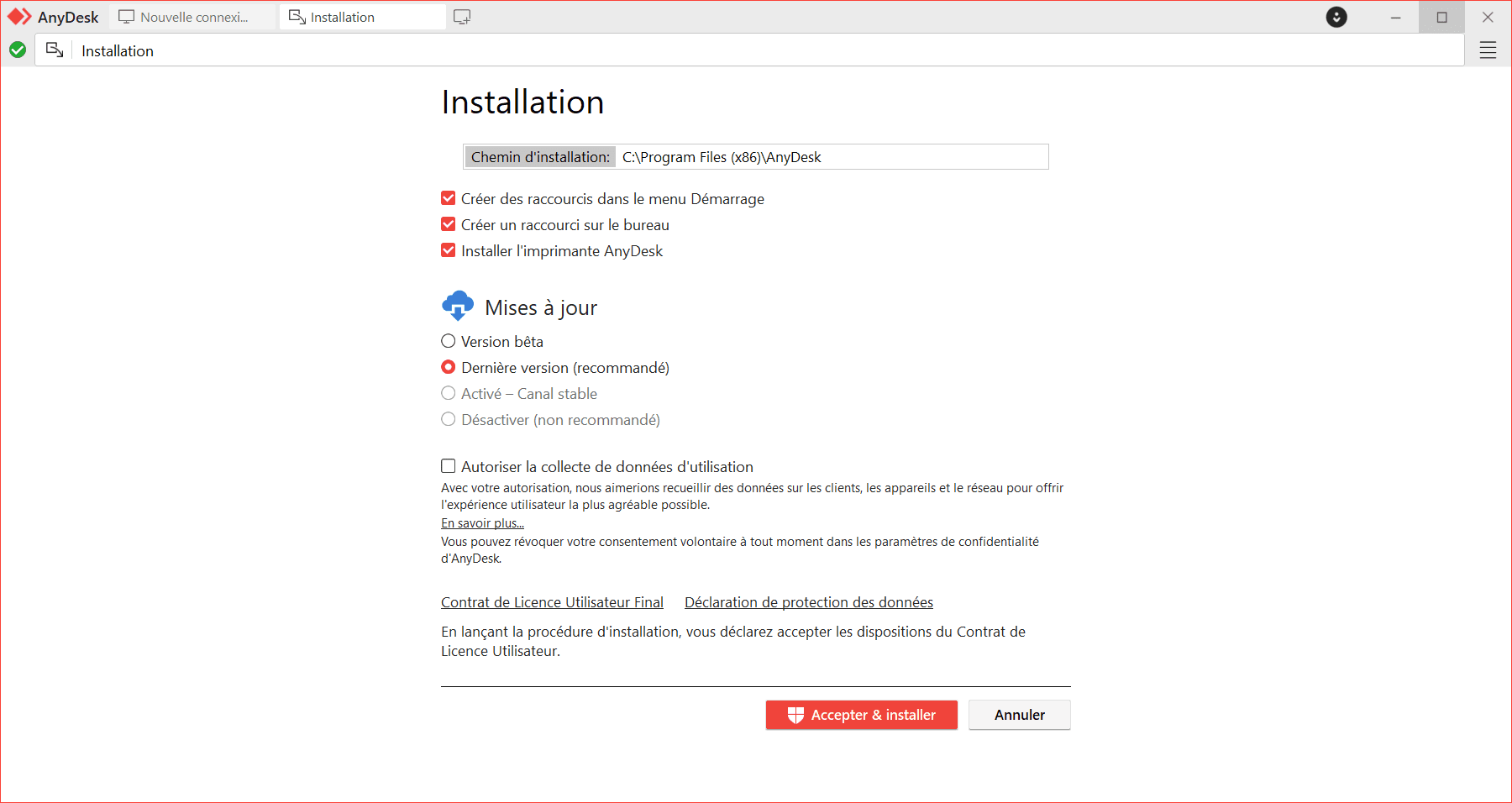 Installation von AnyDesk auf Ihrem Windows-PC.