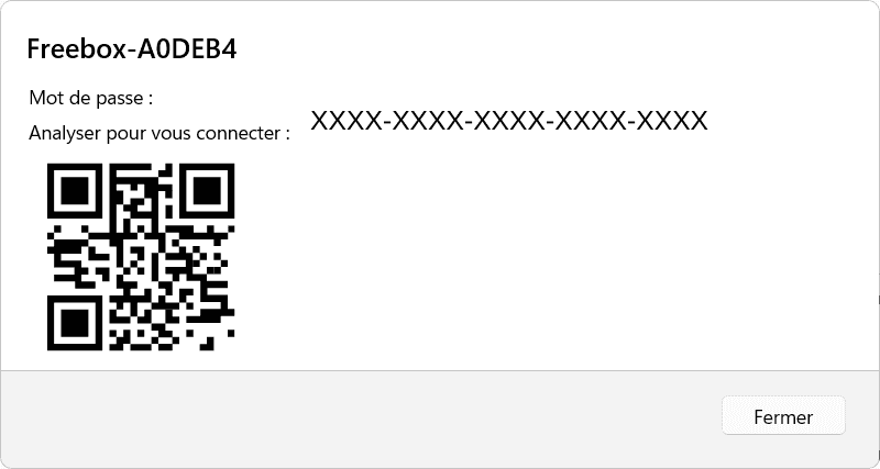 QRCODE contraseña Wi-Fi Windows 11 mostrada en texto claro