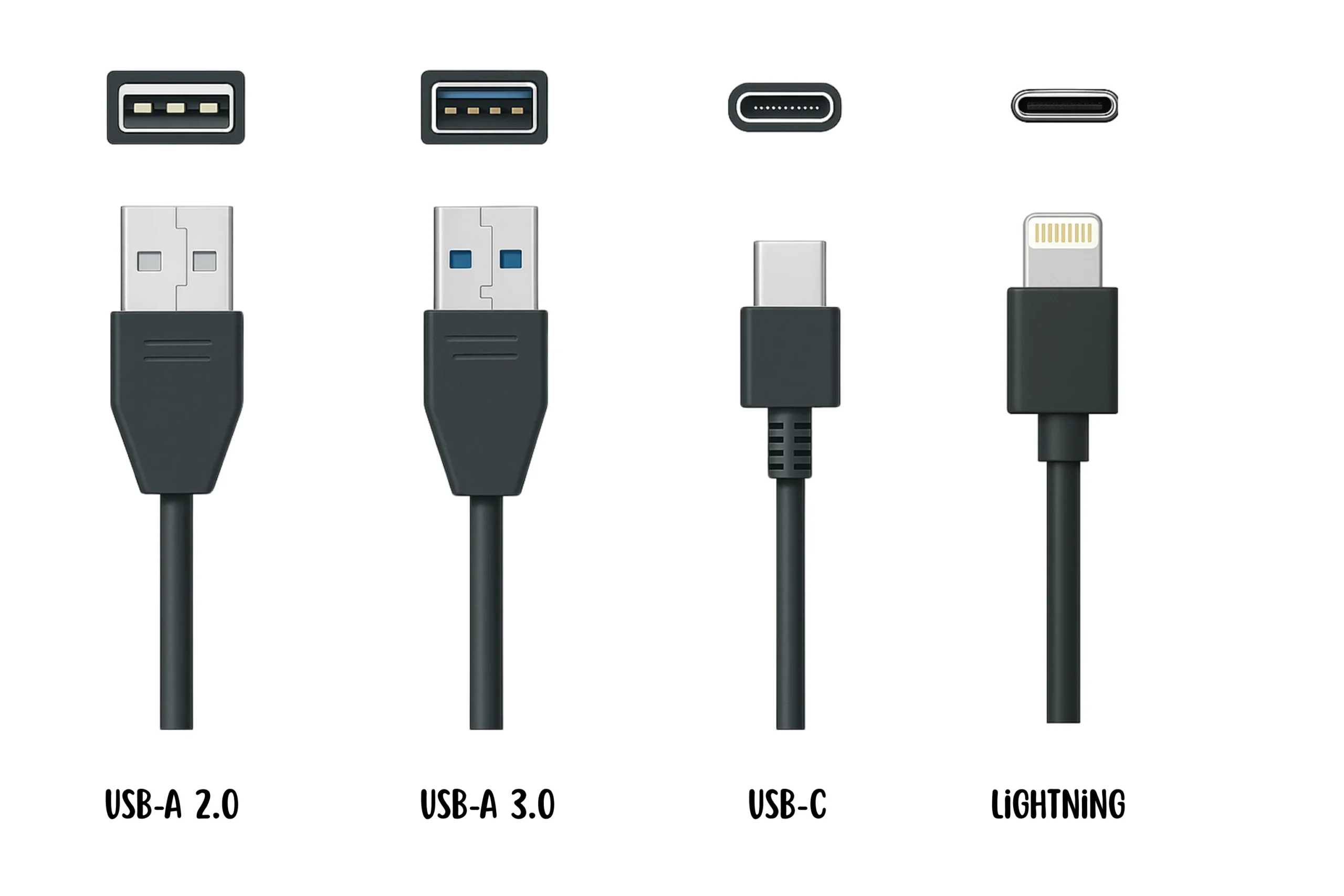 the main types of USB connectors