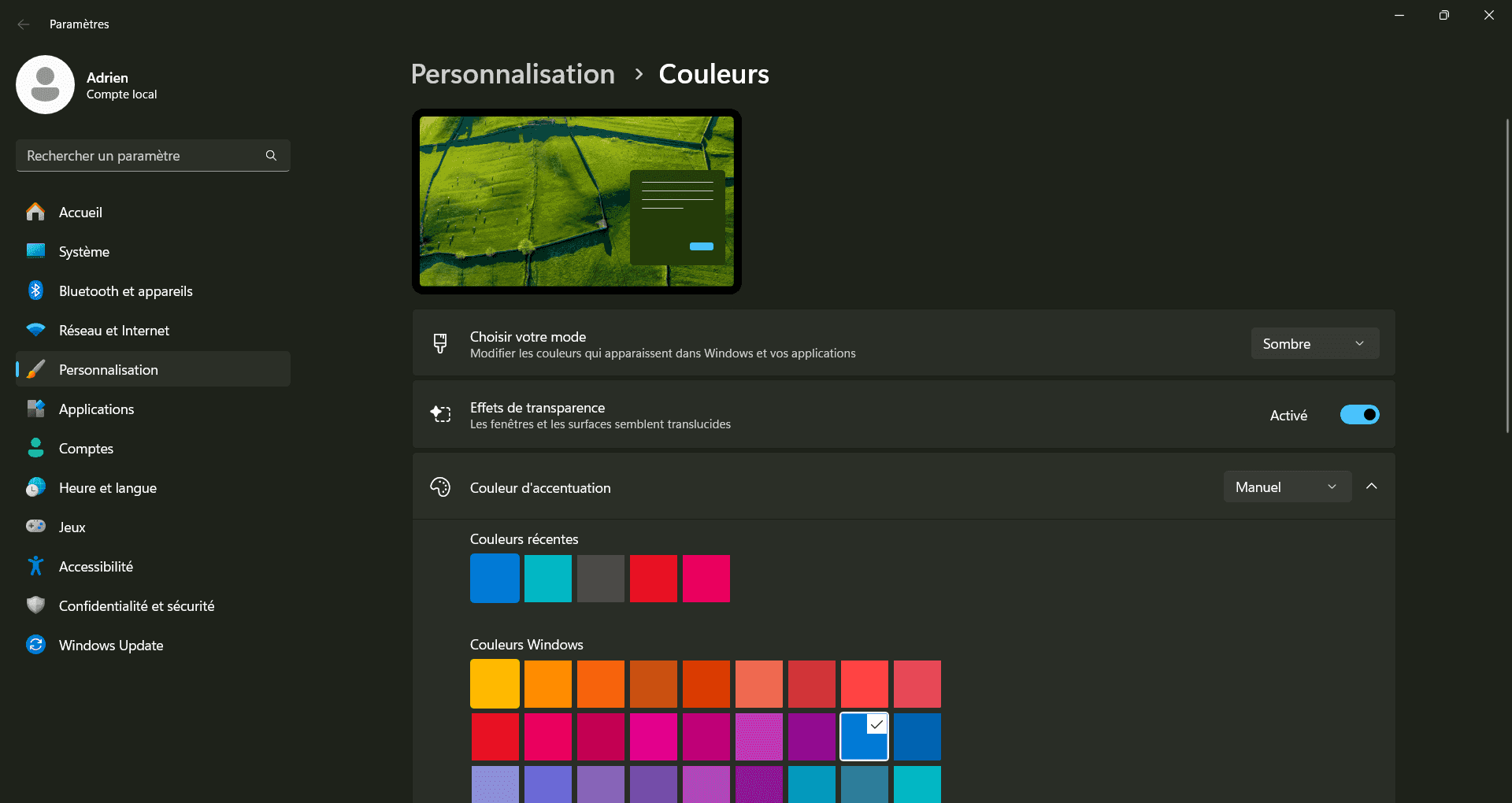 windows dark mode