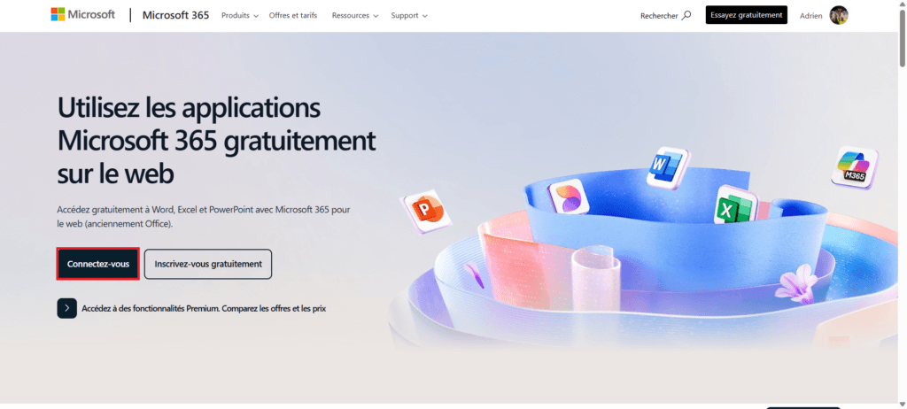 UTILISER OFFICE 365 GRATUITEMENT AVEC LA VERSION WEB DE MICROSOFT visual data 6