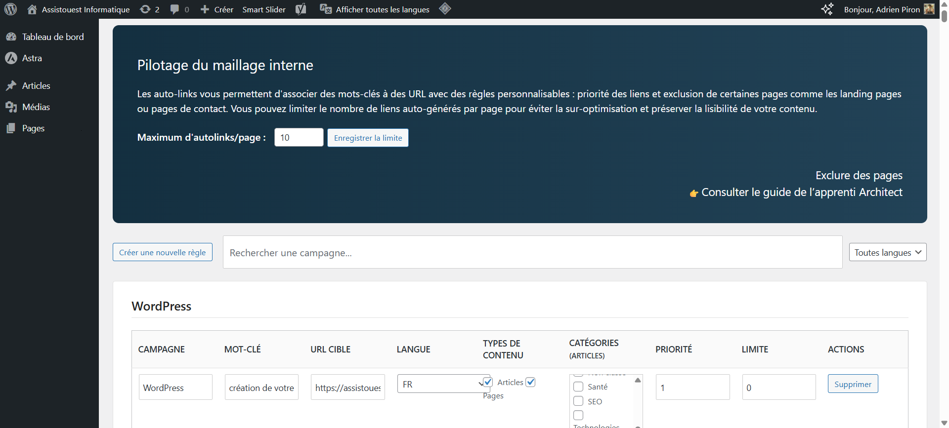 SEO Architect : Plugin WordPress maillage interne pour améliorer votre visibilité