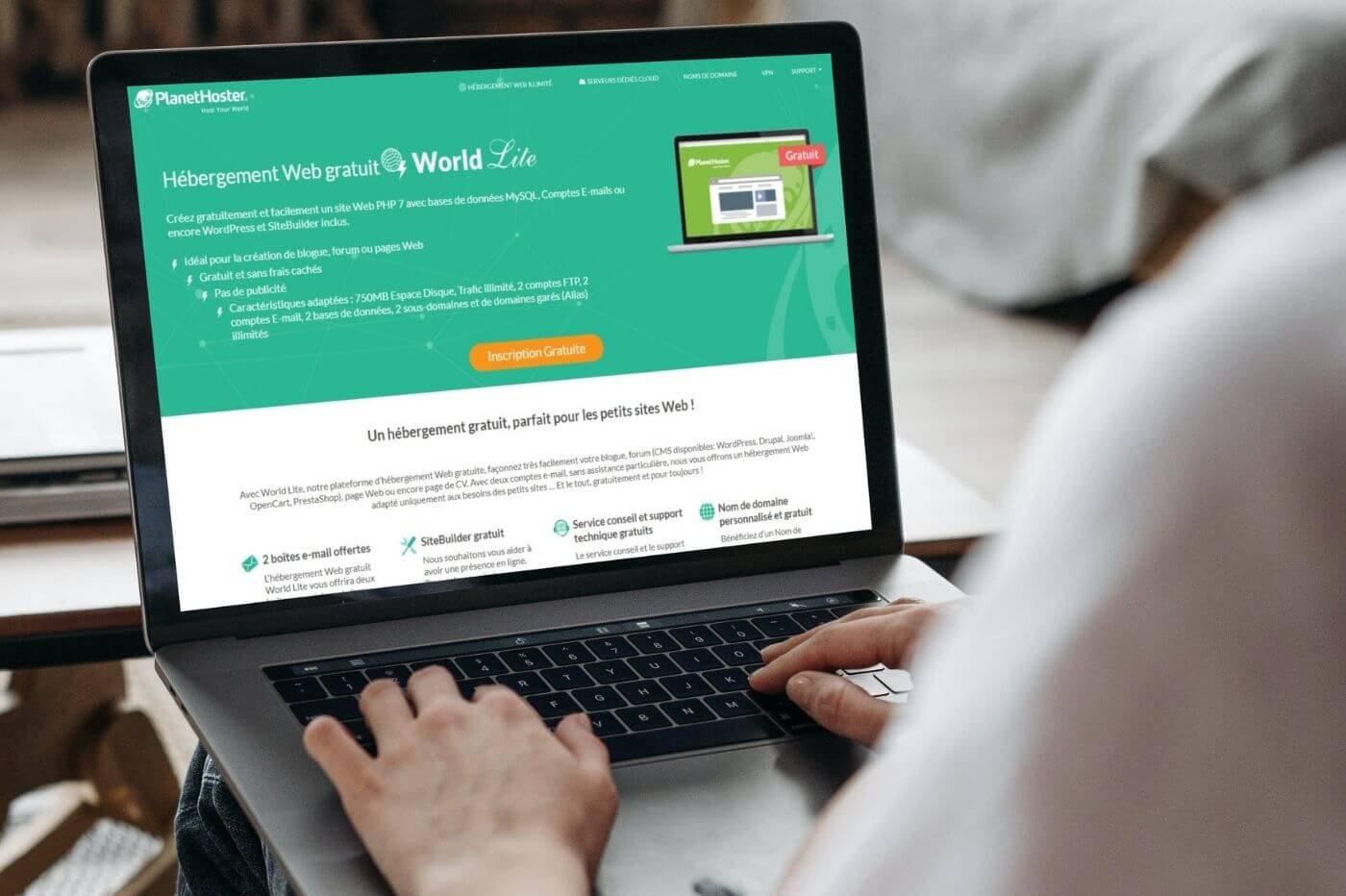 PlanetHoster Hébergement mutualisé World Lite gratuit