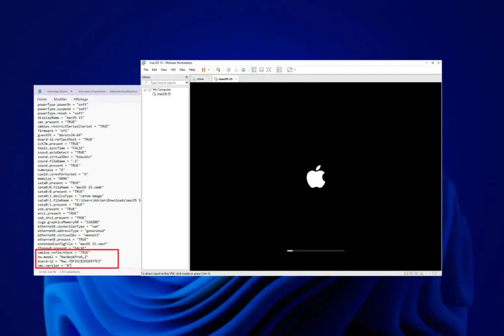 How to install macOS 15.3 on a Windows PC with VMware
