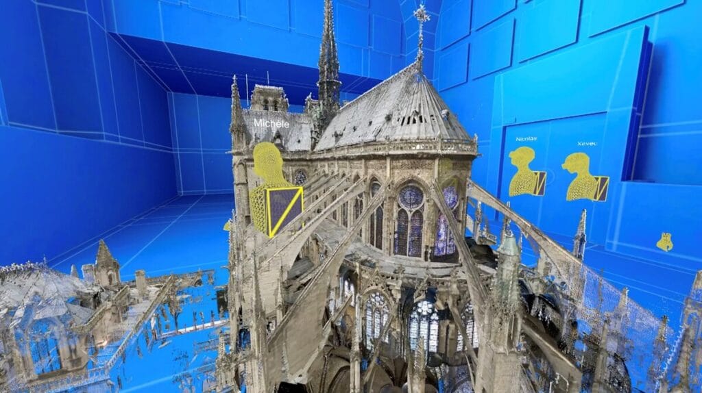 Virtual reality scan of Notre-Dame de Paris before the fire © Dassault Systèmes CNRS Cité de l'Architecture et du Patrimoine EPRNDP