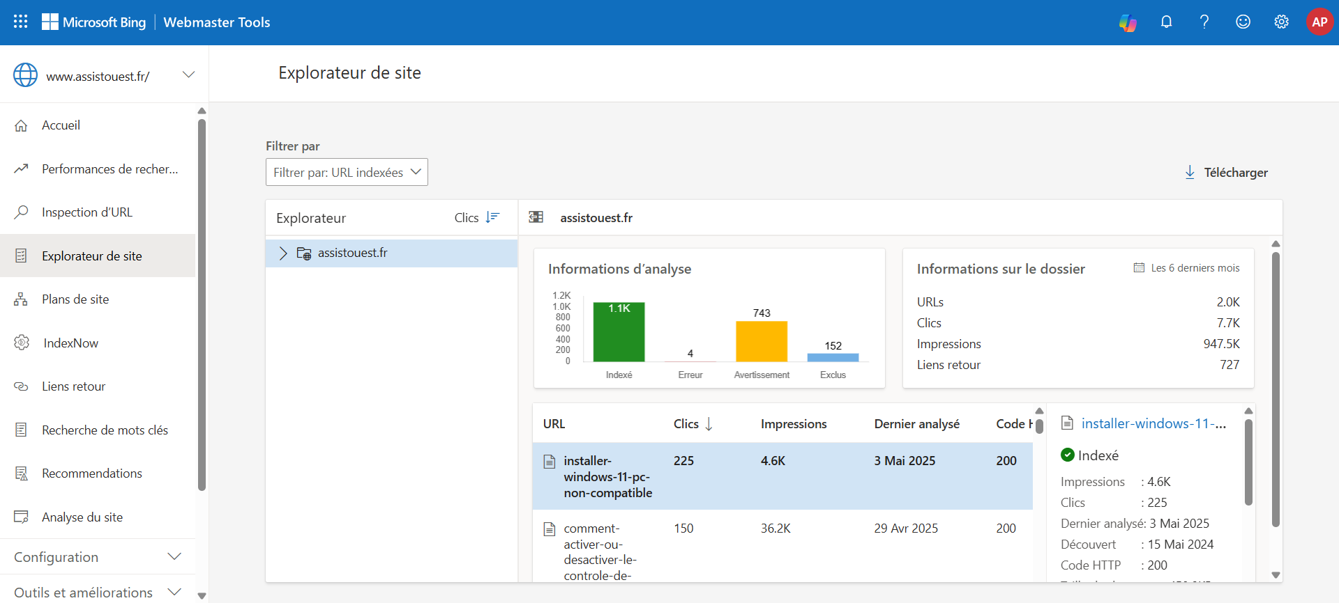 Bing Webmaster Tools exploitez son audit technique gratuit pour votre site