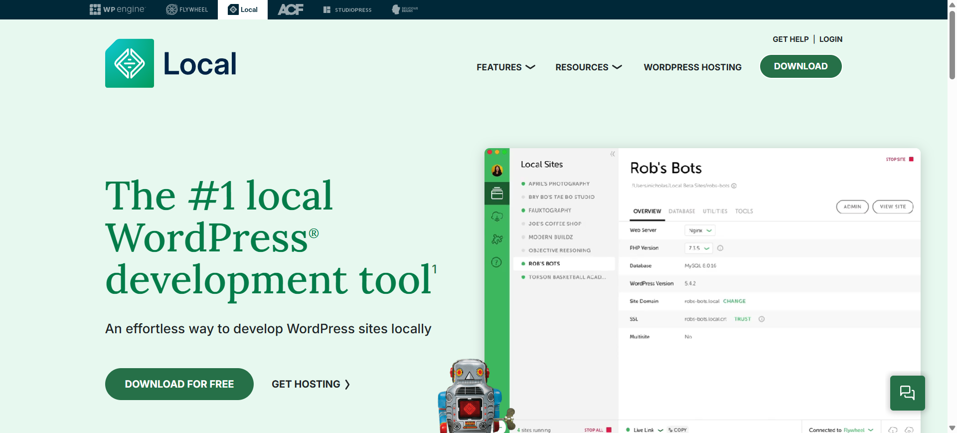 Le site officiel de Local WP
