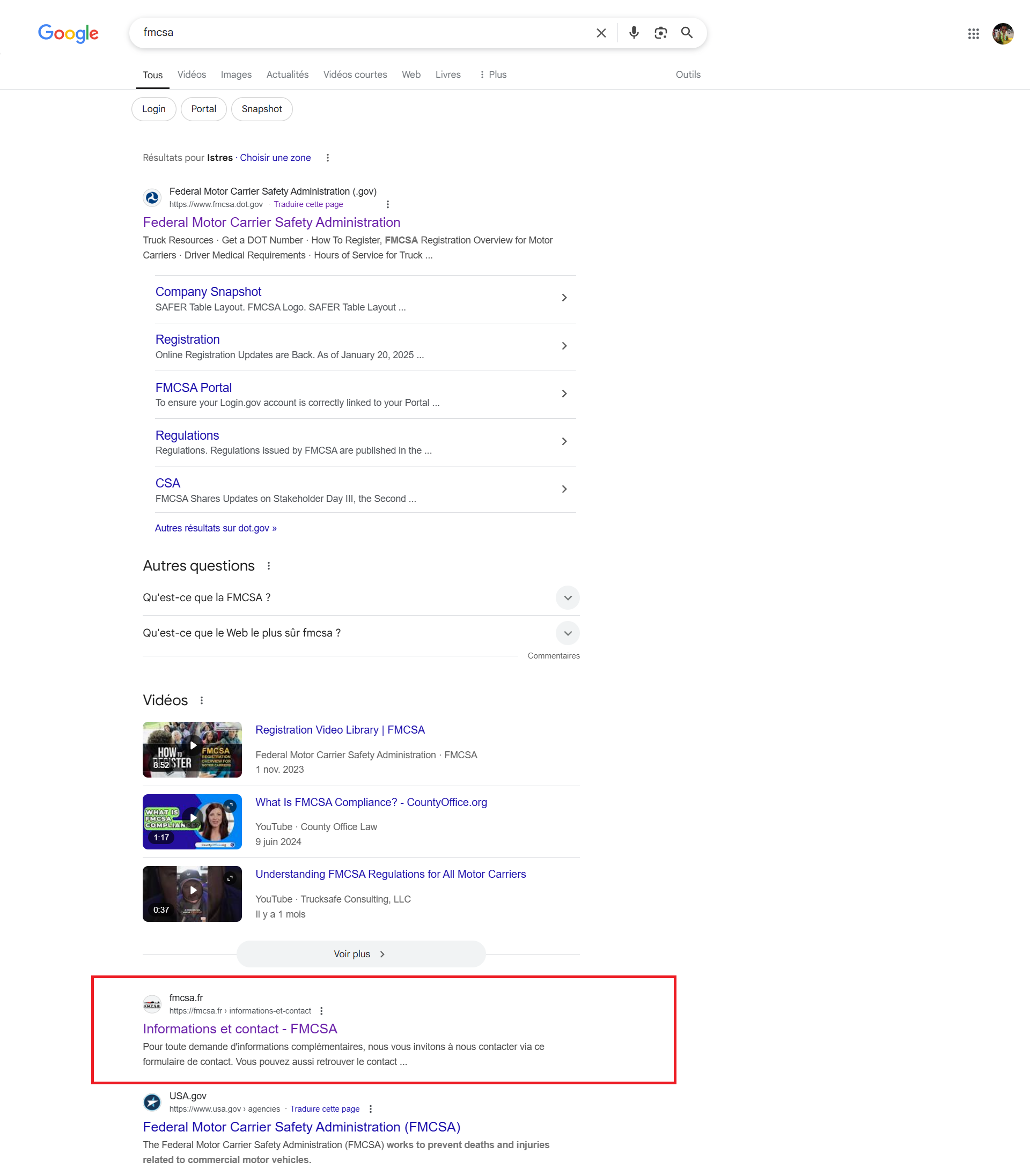 Une homonymie exacte et une SERP dominée par la pertinence
