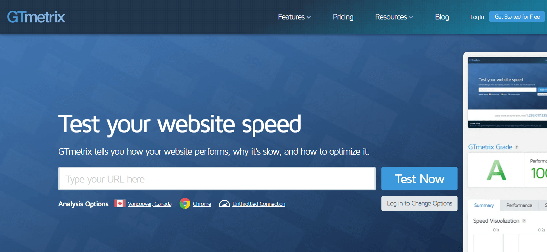 GTmetrix : Analysez gratuitement la vitesse de votre site web