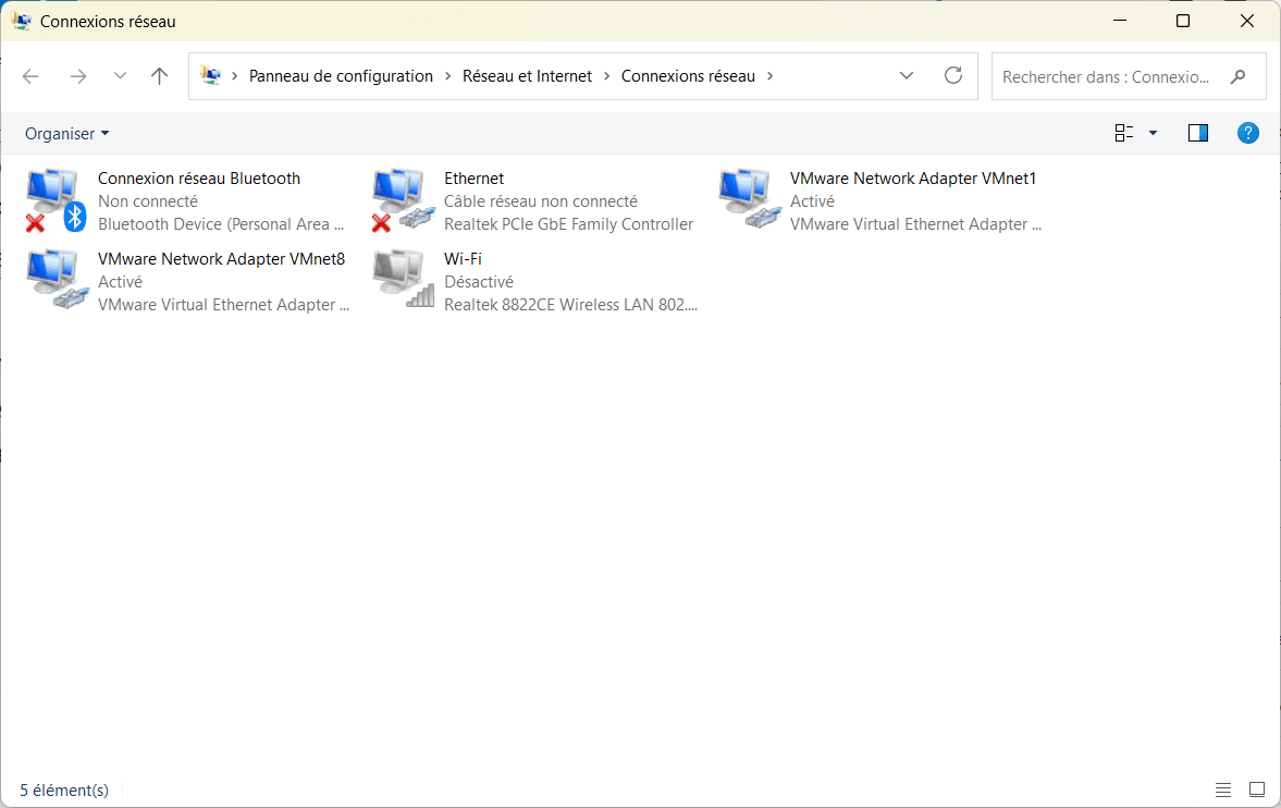activar la tarjeta Wi-Fi en la configuración de la tarjeta de red de Windows