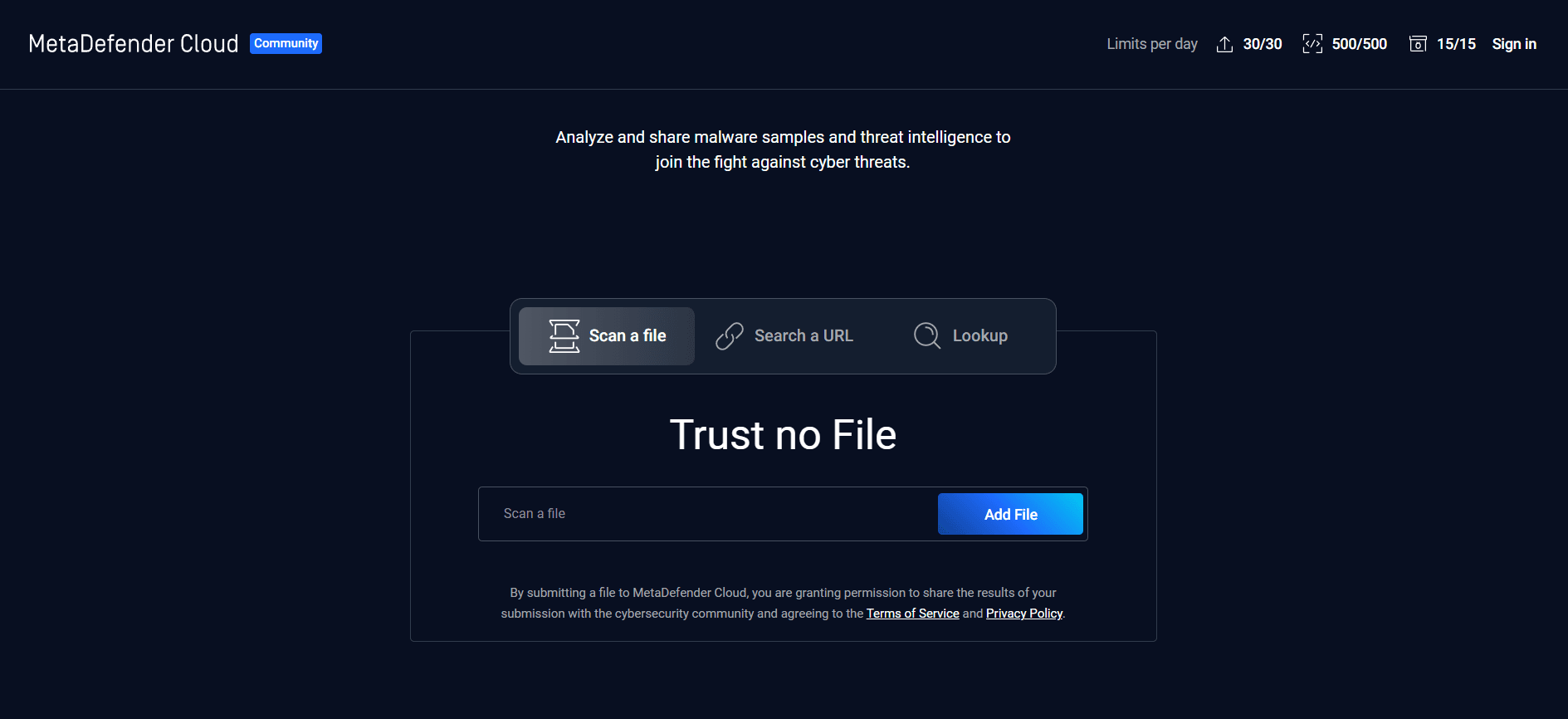 MetaDefender : une alternative avancée pour scanner un fichier