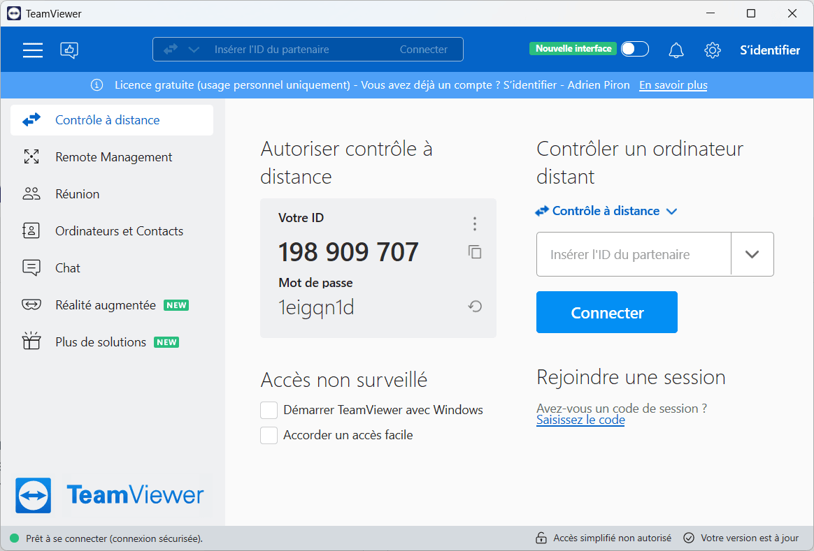 TeamViewer : le classique du dépannage informatique à distance