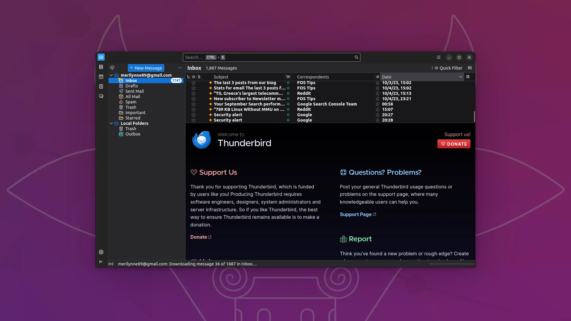 Thunderbird sur Ubuntu l’alternative libre à Outlook