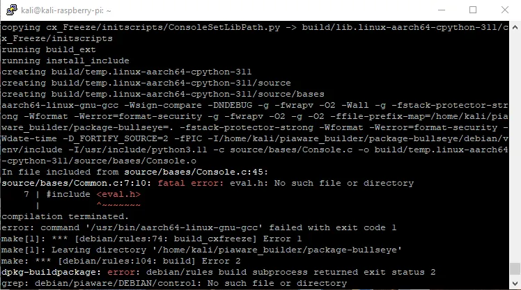 fatal error linux