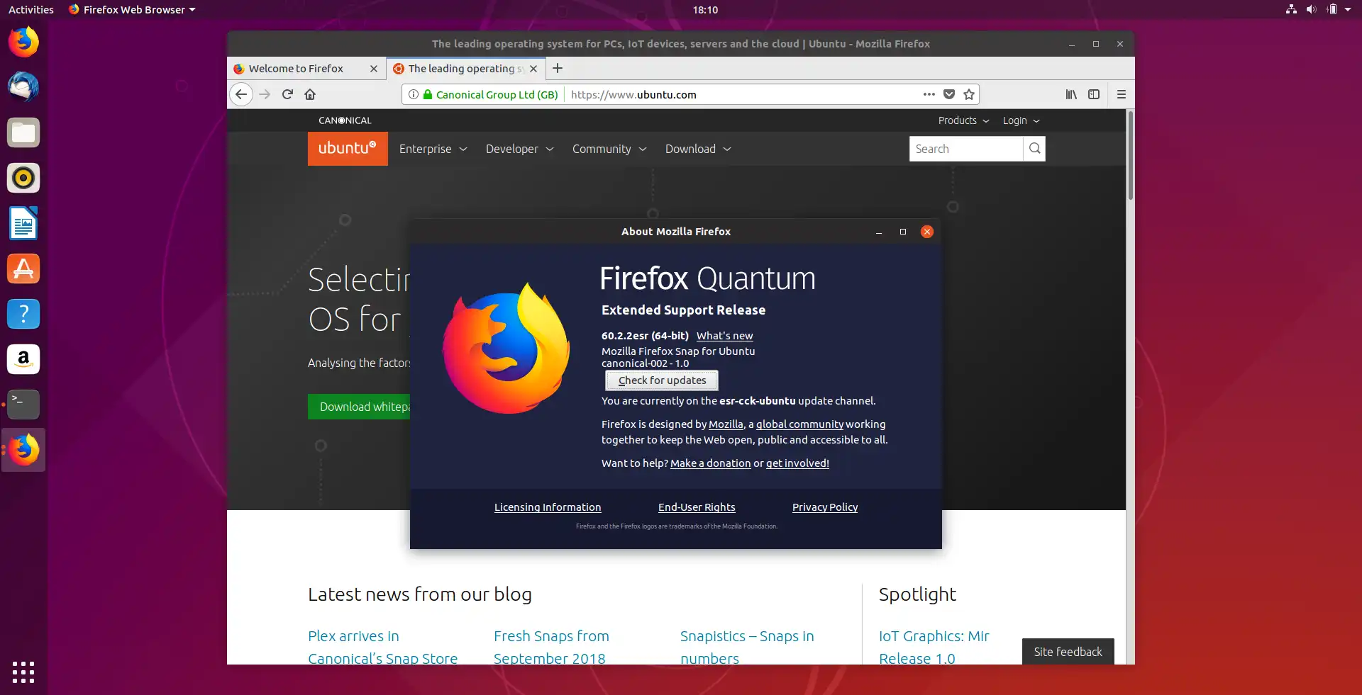 Firefox le navigateur par défaut d’Ubuntu