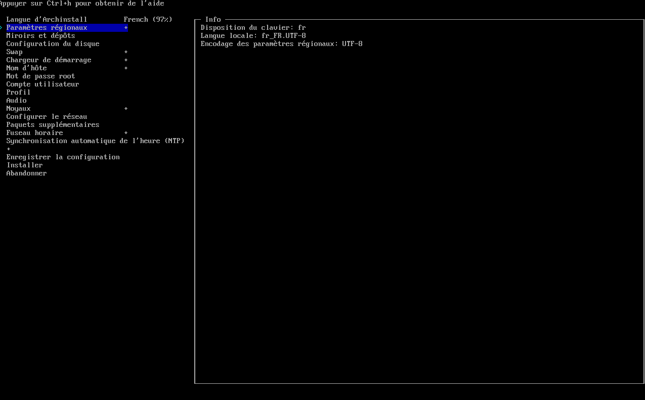 Paramètres régionaux : configurer le clavier et la langue dans Arch Linux