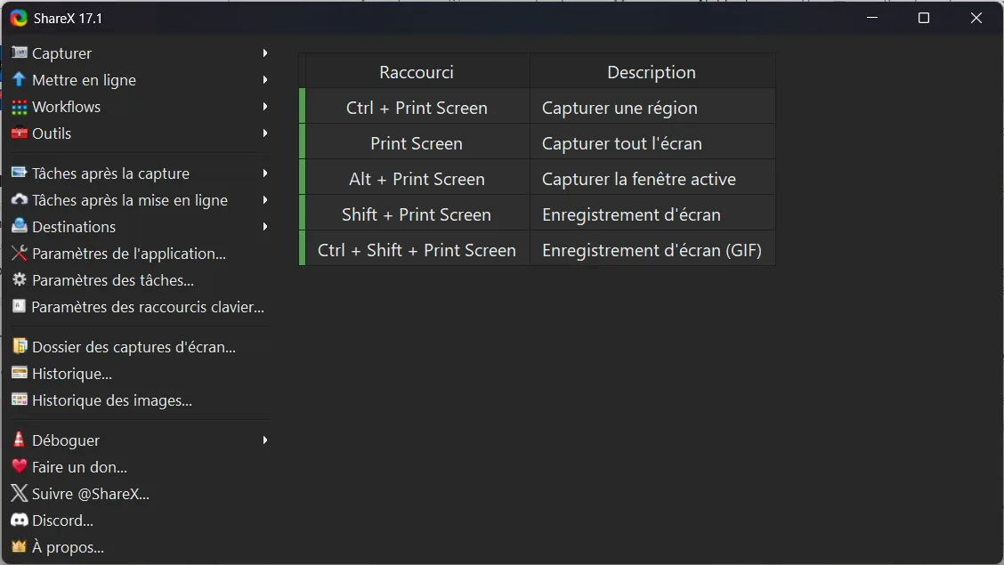 ShareX le logiciel gratuit le plus complet pour capturer votre écran