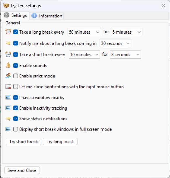 EyeLeo: the software that helps you take visual breaks on your PC