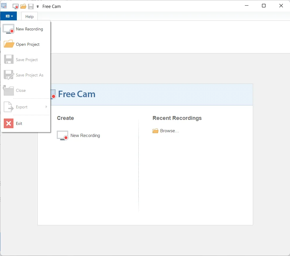 Free Cam : logiciel gratuit pour filmer son écran sans filigrane
