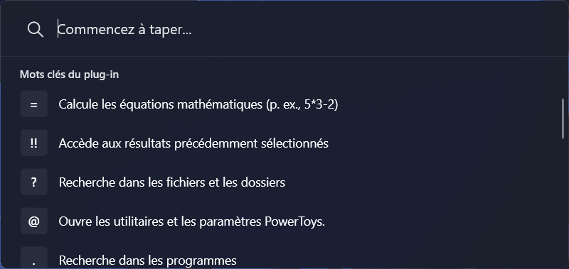 PowerToys Run : l’alternative Spotlight pour Windows