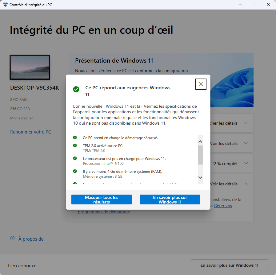 L’outil officiel de Microsoft pour vérifier la compatibilité de votre PC avec Windows 11 PC Health Check