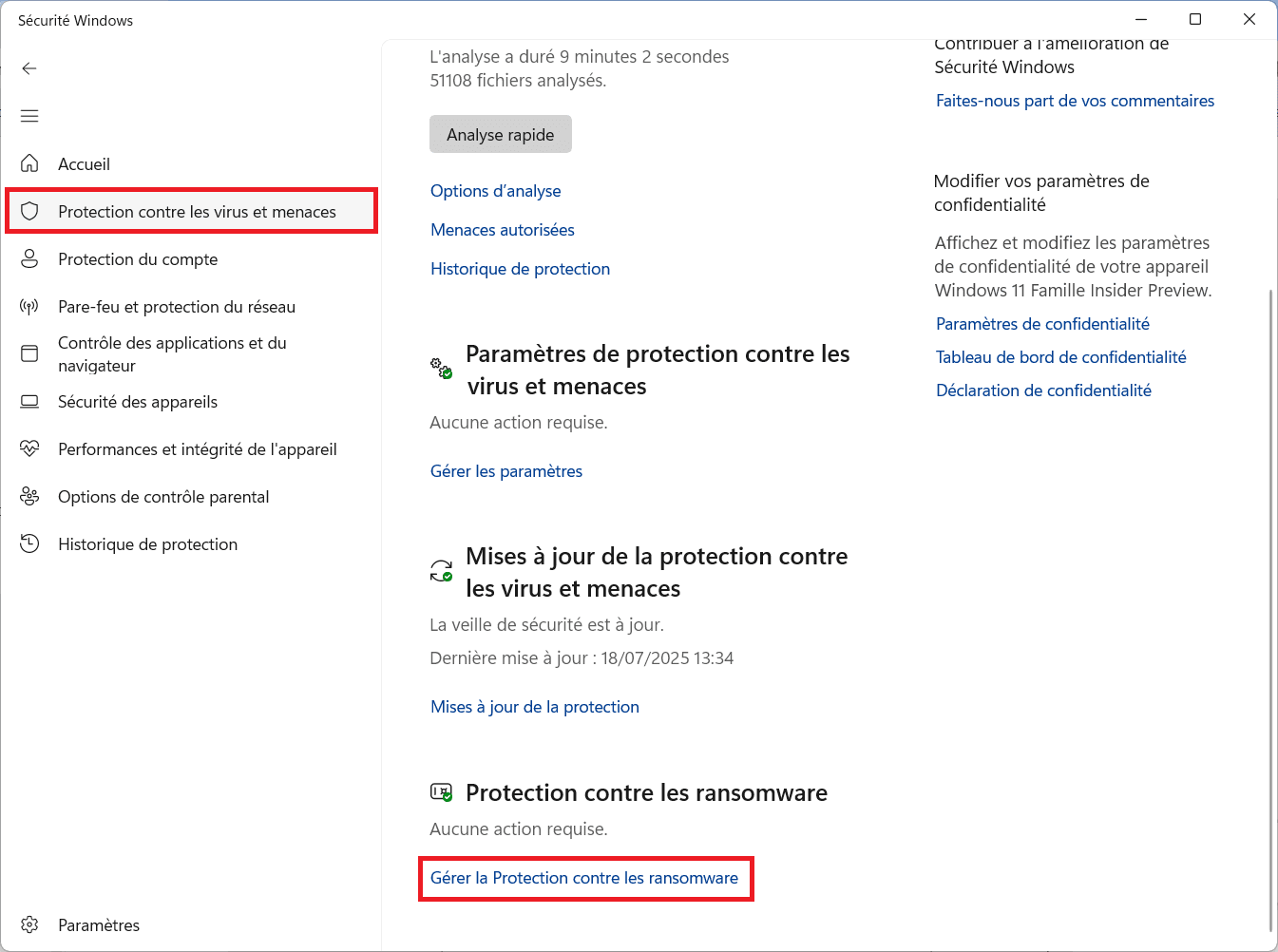 Activer l’Accès contrôlé aux dossiers sur Windows 11 pour bloquer les ransomwares