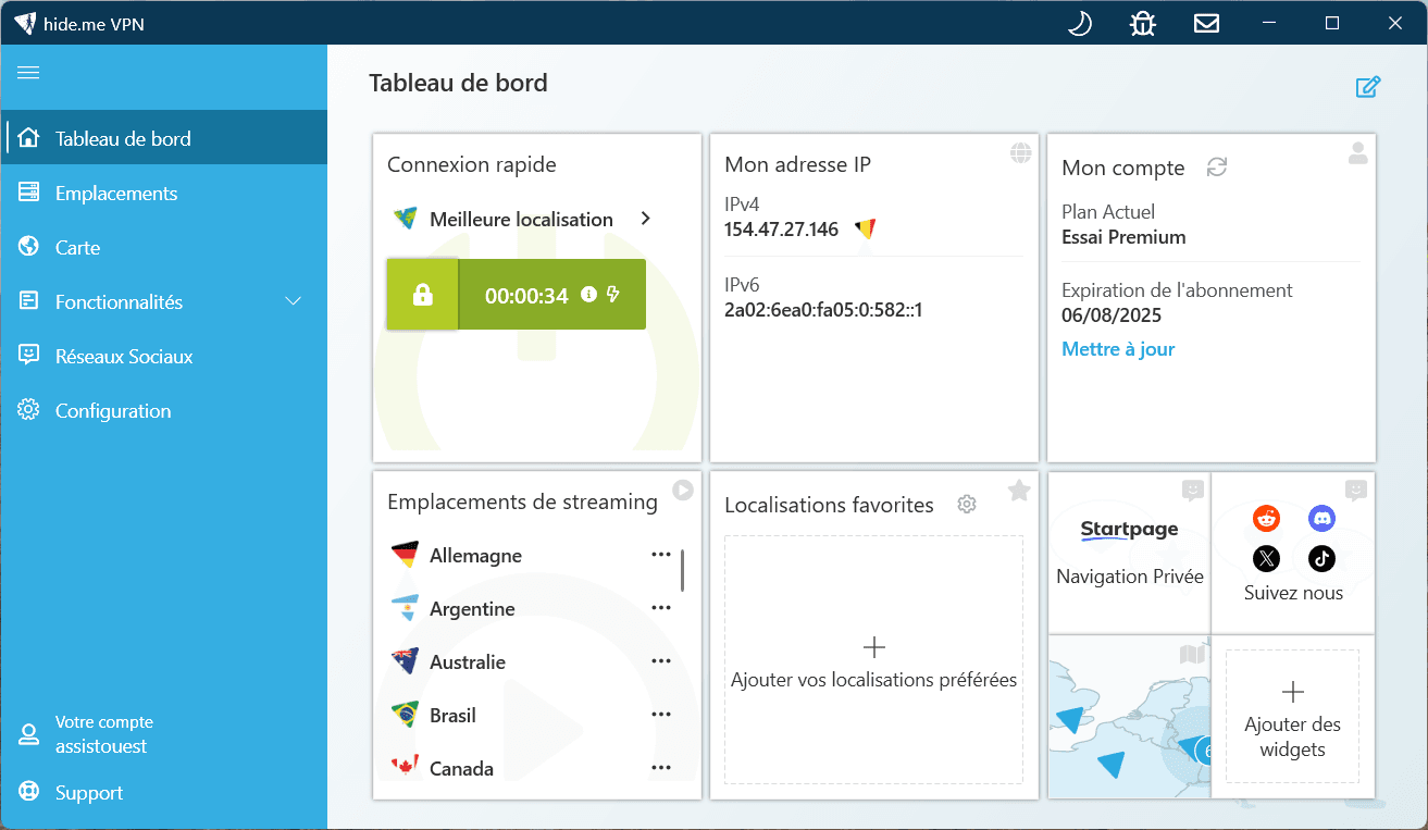 Hide.me Free: Unlimited free VPN to bypass age verification