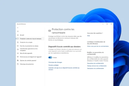 Activer la protection anti-ransomware de Windows sur Microsoft Defender