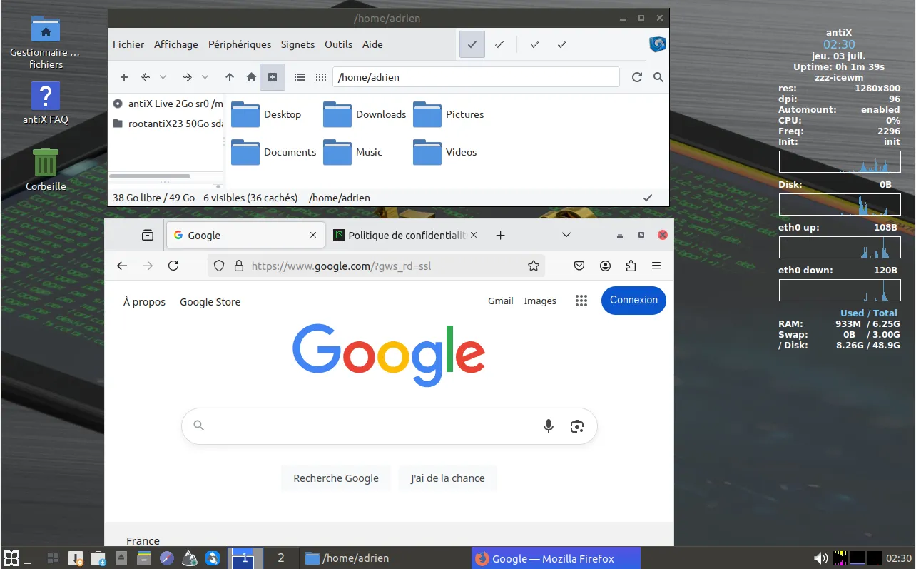 antiX Linux une alternative moderne aux distributions trop lourdes