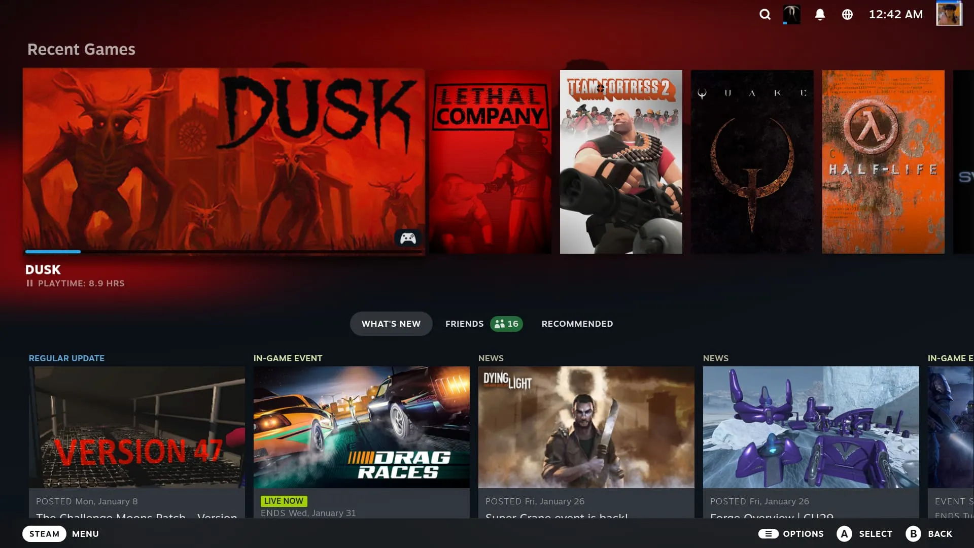 Gaming UI" de Bazzite