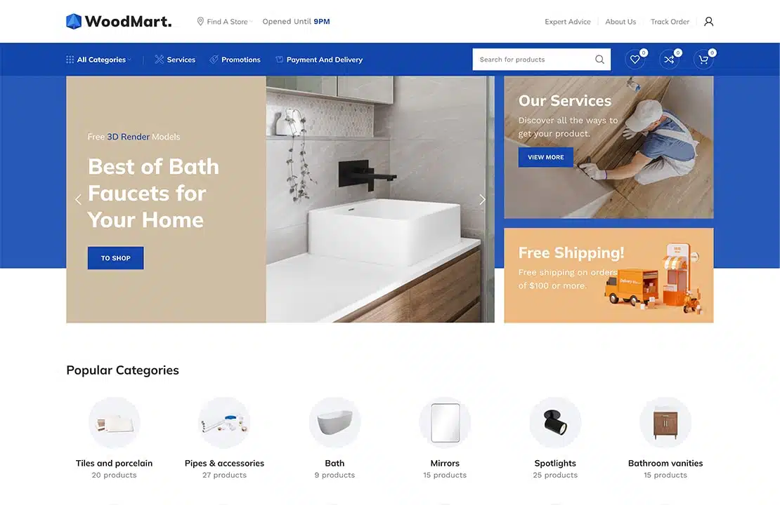 WoodMart : le thème WooCommerce complet pour un site e-commerce professionnel